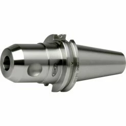 GS Tooling CAT40 - 3/8" - 1.38" End Mill Holder, Stubby, DIN Coolant, Ground Body, Premium Balanced to 30K RPM