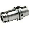 GS Tooling HSK63A ER25 X 3" Gauge Collet Chuck, Premium Balanced, DIN Coolant Thru Capabilities, Ground Body
