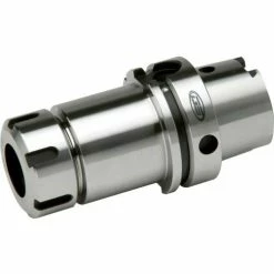 GS Tooling HSK63A ER40 X 4" Gauge Collet Chuck, Premium Balanced, DIN Coolant Thru Capabilities, Ground Body